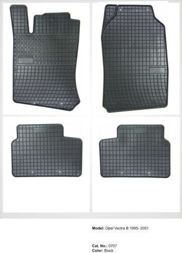 Frogum Set Covorașe Față și Spate 4buc din Furtun pentru Opel Vectra 1995-2002 Negre