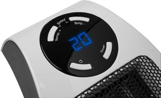 Eurom Ceramic Fan Heater Bathroom Wall Negru 500W