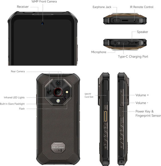 Ulefone Armor X16 Dual SIM (6/128GB) Ανθεκτικό Smartphone Wasteland Shadow