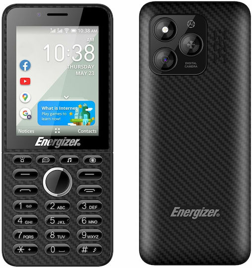 Energizer E288S Dual SIM (500MB/4GB) Mobile with Buttons Black