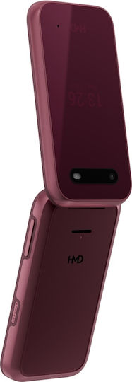 HMD 2660 Flip Dual SIM Mobile with Large Buttons Pink