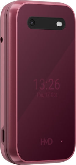HMD 2660 Flip Dual SIM Mobile with Large Buttons Pink