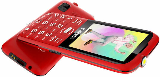Evolveo EasyPhone XO Dual SIM Κινητό με Μεγάλα Κουμπιά Κόκκινο