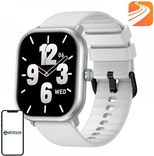 Zeblaze GTS 3 Pro 46mm Smartwatch με Παλμογράφο (Λευκό)