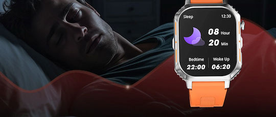 Riversong Motive 8S Smartwatch with Heart Rate Monitor (Orange)