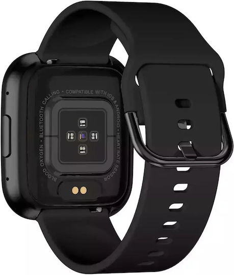 Garett GRC Classic Smartwatch with Heart Rate Monitor (Black Steel)
