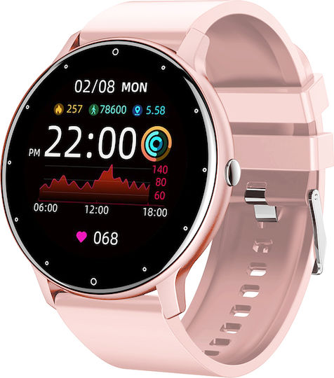North Edge Nl01P 45mm Smartwatch cu Pulsometru (Roz)