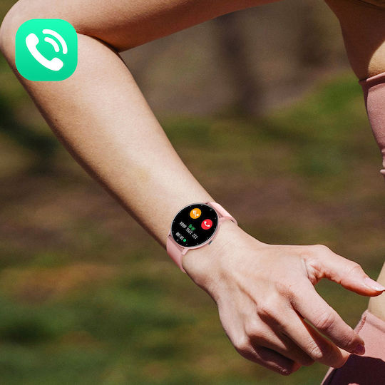 North Edge Nl01P 45mm Smartwatch cu Pulsometru (Roz)