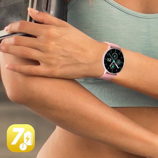 North Edge Nl01P 45mm Smartwatch cu Pulsometru (Roz)