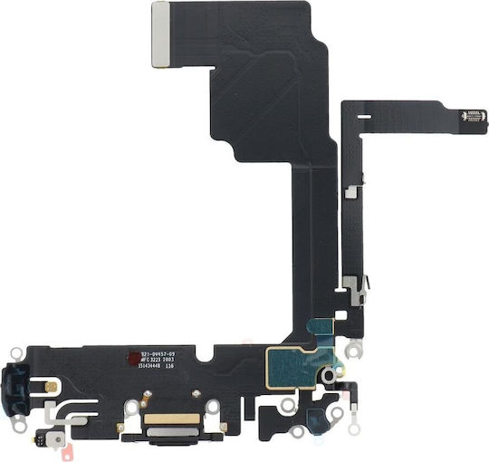 Flex Cable with Charging port in Black color for iPhone 15 Pro