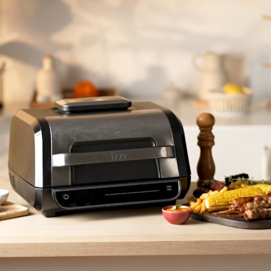 Izzy Digital Air Fryer & Grill 2in1 Air Fryer 7lt Silver