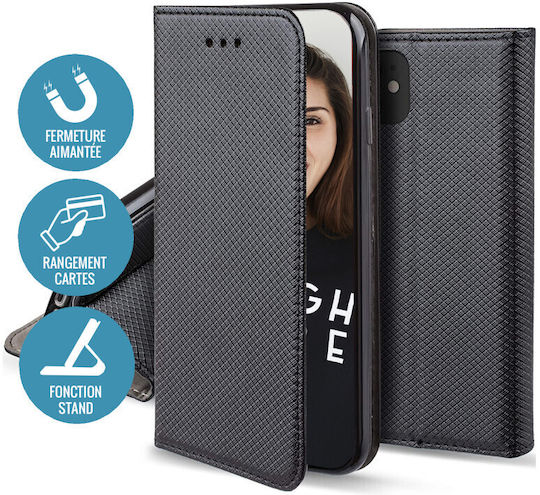 Smart Magnet Back Cover Σιλικόνης Μαύρο (Oppo Reno8)