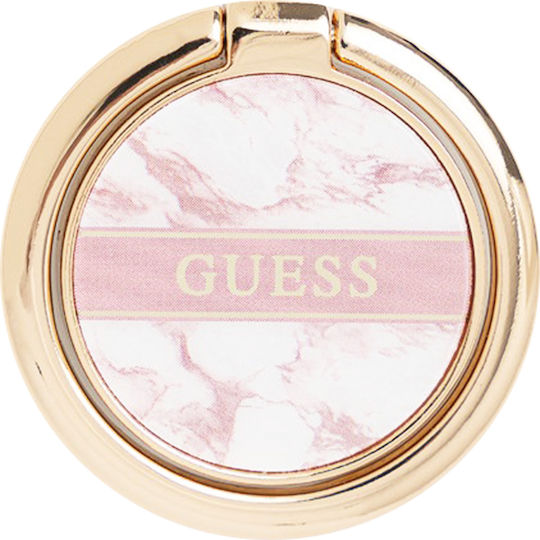 Guess Marble Ring Holder Κινητού σε Ροζ χρώμα
