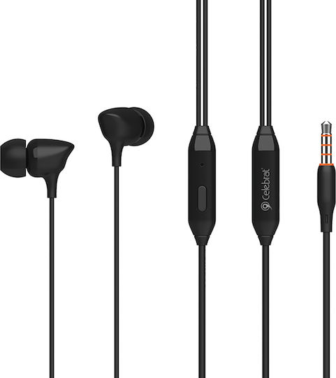 Celebrat G7 In-ear Handsfree με Βύσμα 3.5mm Μαύρο