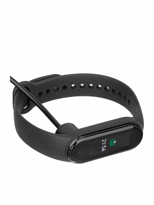 Akyga AK-SW-14 Charging Cable Зарядно за Mi Band 5 / Mi Band 6 - Ми Банд 5 / Ми Банд 6 Черен
