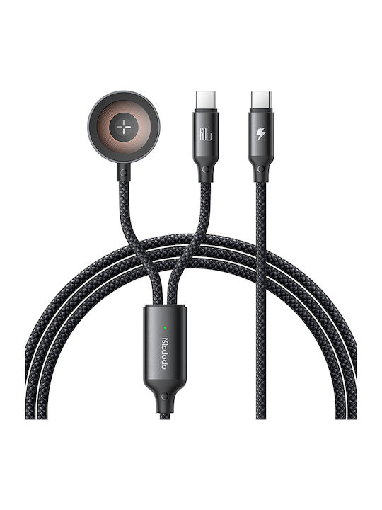 Mcdodo Ca-2200 2-in-1 USB-C Kabel + Apple Watch Ladegerät 60W 1,2m