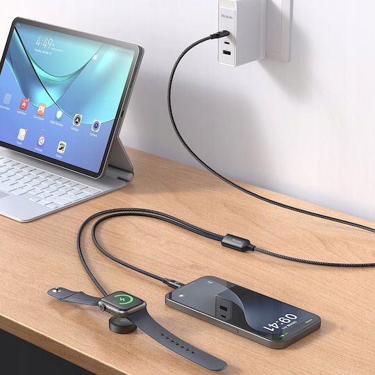 Mcdodo Ca-2200 2-in-1 Usb-c Cable + Apple Watch Charger 60w 1.2m
