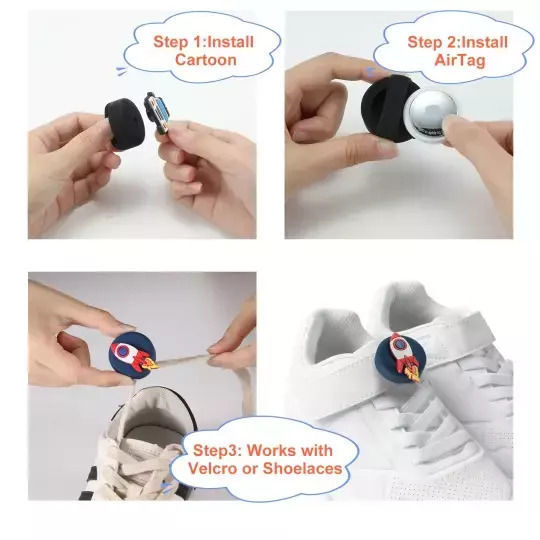 Tech-Protect Smooth Θήκη Σιλικόνης για AirTag σε Πολύχρωμο χρώμα 4τμχ