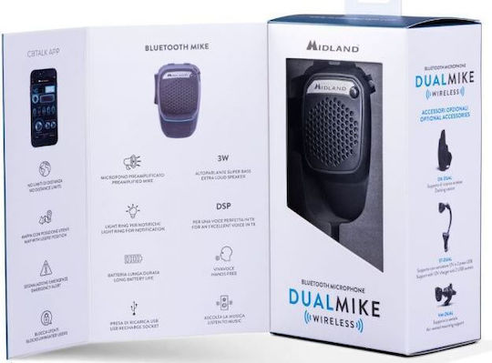 Midland Dual Mike Wireless C1363 Handmikrofon Funkgerät