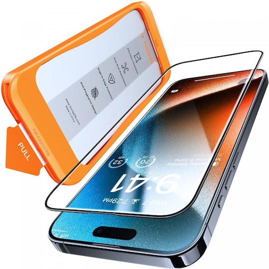 Torras Full Face Tempered Glass (iPhone 15 Pro Max)