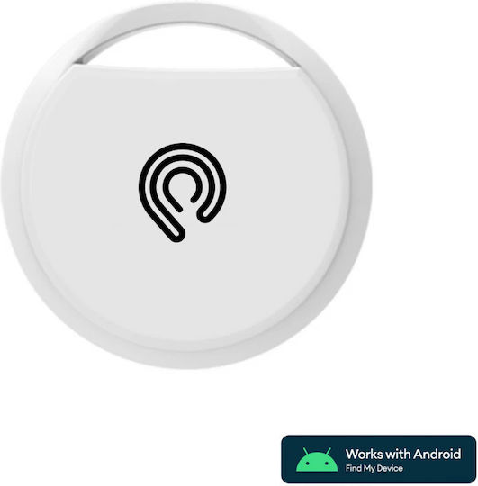 Hyperloq NeoTag Classic Съвместим с Google Find Hub Бял