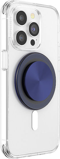 Popsockets Popgrip Кръгъл Magsafe Включва Адаптер Пръстен Magsafe Разширяема Основа Грип Сменяем Връх Калъфи за Смартфони Алуминий Френски Флот