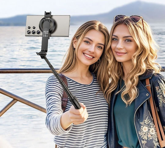 Hoco K25 Selfie Stick Τρίποδο Κινητού Bluetooth Μαύρο