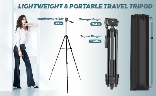 Trepied Telescopic Multifuncțional 4 În 1 Idealstore Telefon Cameră Include Telecomandă Bluetooth Compatibil iOS Android Înălțime Reglabilă Picioare Flexibile Carcasă Impermeabilă Cap Rotativ 360 Fotografie Ideală