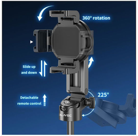 Blavec Selfie Stick with Remote Control Black 17466741