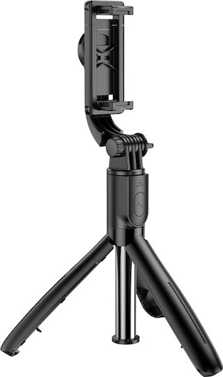 Borofone By13 Nube Selfie Stick Tripod Wireless Remote Κινητά Black