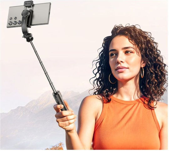 Borofone By13 Nube Selfie Stick Tripod Wireless Remote Κινητά Black