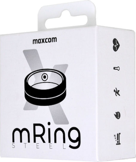 MaxCom mRing MR100 20.7mm Waterproof with Heart Rate Monitor Silver