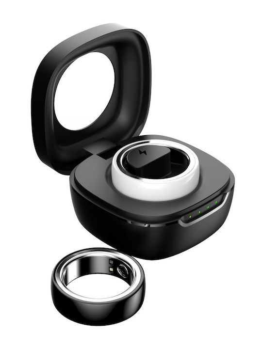Fashion Smart Ring 16mm mit Pulsmesser Schwarz