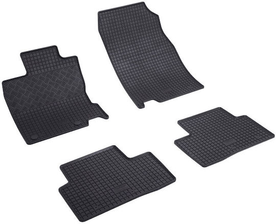 Rigum Set of Front and Rear Mats 4pcs for Renault Kadjar 2015 Black