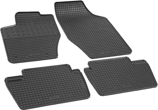 Rigum Set of Front and Rear Mats 4pcs for Peugeot 307 Citroen C4 2001-2008 Black