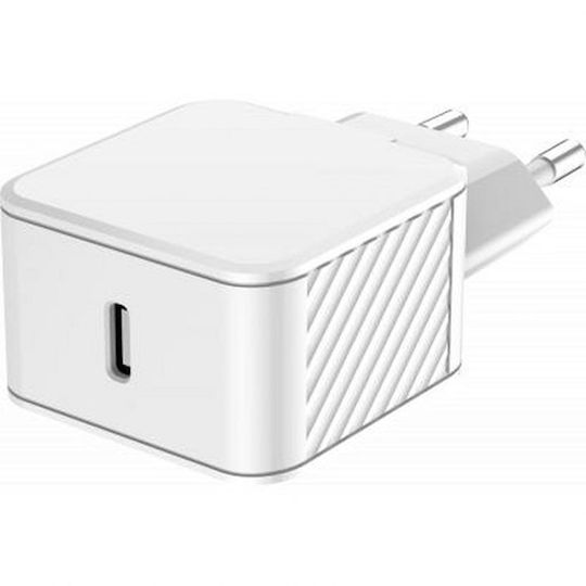 BigBen Connected Wireless Charger with USB-C Port 25W Power Delivery White
