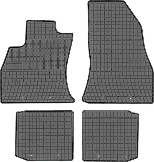 Frogum Set of Front and Rear Mats 4pcs for Fiat 500L 2012 Black