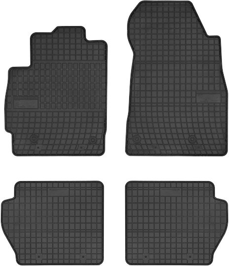 Frogum Set of Front and Rear Mats 4pcs for Mazda 2 2007-2014 Black