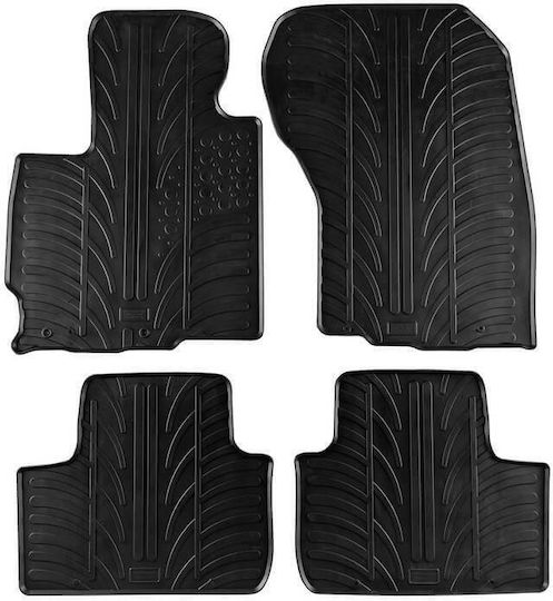 Gledring Σετ Μπροστινά και Πίσω Πατάκια 4τμχ για Mitsubishi Asx Citroen C4 Aircross 2012-2016 Μαύρα