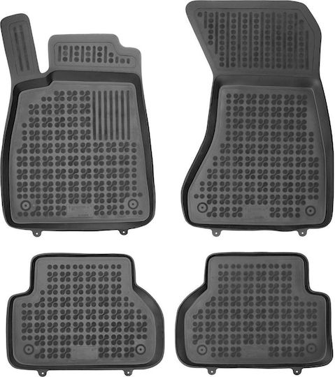 Rezaw Plast Set of Front and Rear Mats 4pcs Tray Type for Audi A5 2014+ Black