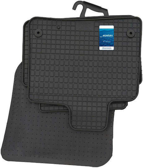 Petex Set of Front and Rear Mats 4pcs for Audi Q7 2006-2014 Black