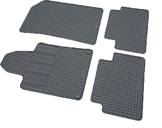 Cik Set of Front and Rear Mats 4pcs for Peugeot 508 2011-2018 Black