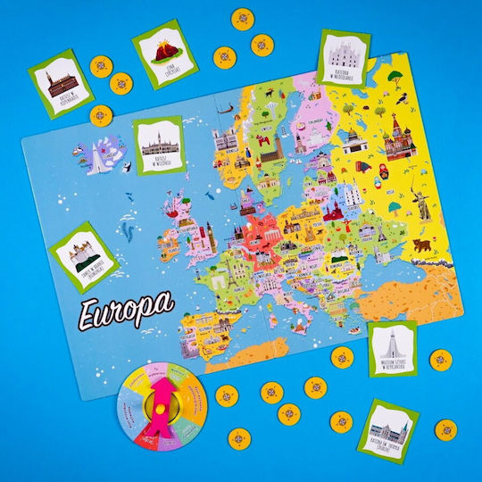 Board Game A Genius Is Looking For You: Poland and Europe for 3-6 Players 9+ Years Old (PL) Lisciani Giochi