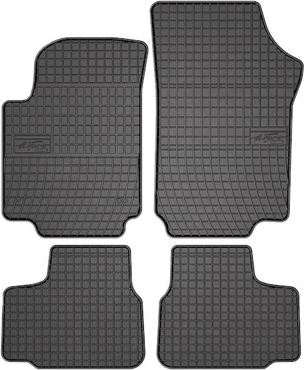 Frogum Set of Front and Rear Mats 4pcs for Seat Mii Skoda Citigo Volkswagen Up 2011 Black