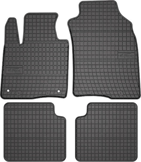 Frogum Set of Front and Rear Mats 4pcs for Fiat Panda 2011 Black