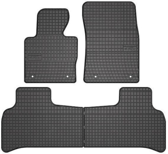 Frogum Satz Vorder- und Hintermatten 4Stück aus Gummi für Land Rover Range Rover Evoque 2005-2012 Schwarz