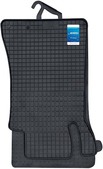 Petex Σετ Μπροστινά και Πίσω Πατάκια 4τμχ για Mercedes-Benz C Class 2000-2007 Μαύρα