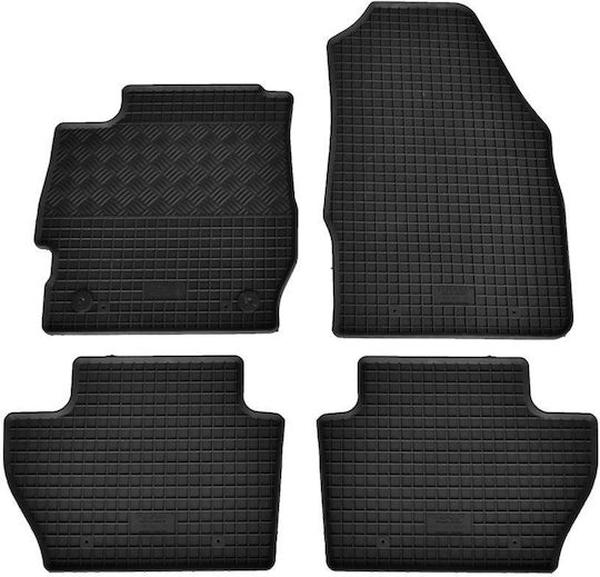 Rigum Set of Front and Rear Mats 4pcs for Ford Ka 2016+ Black