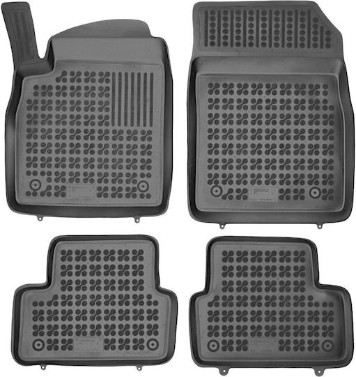 Rezaw Plast Set of Front and Rear Mats 4pcs Tray Type for Opel Astra 2009-2015 Black