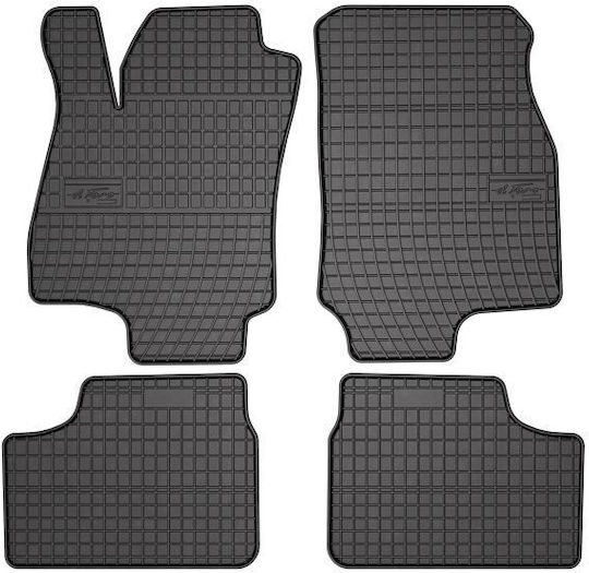 Frogum Σετ Μπροστινά και Πίσω Πατάκια 4τμχ για Opel Astra 1998-2009 Μαύρα
